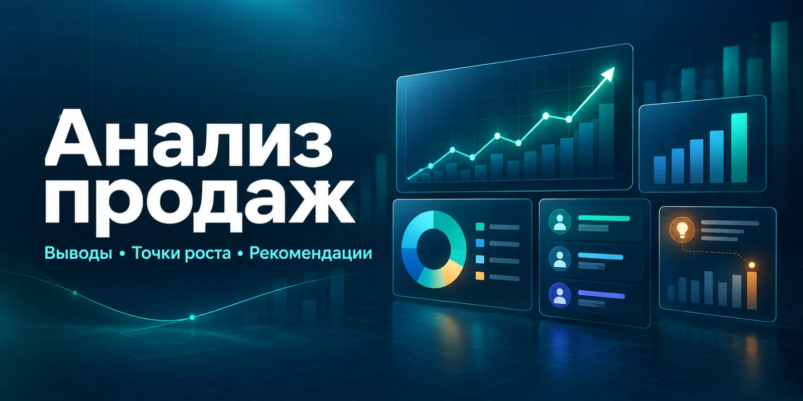 Проведу анализ продаж и подготовлю отчёт с выводами
